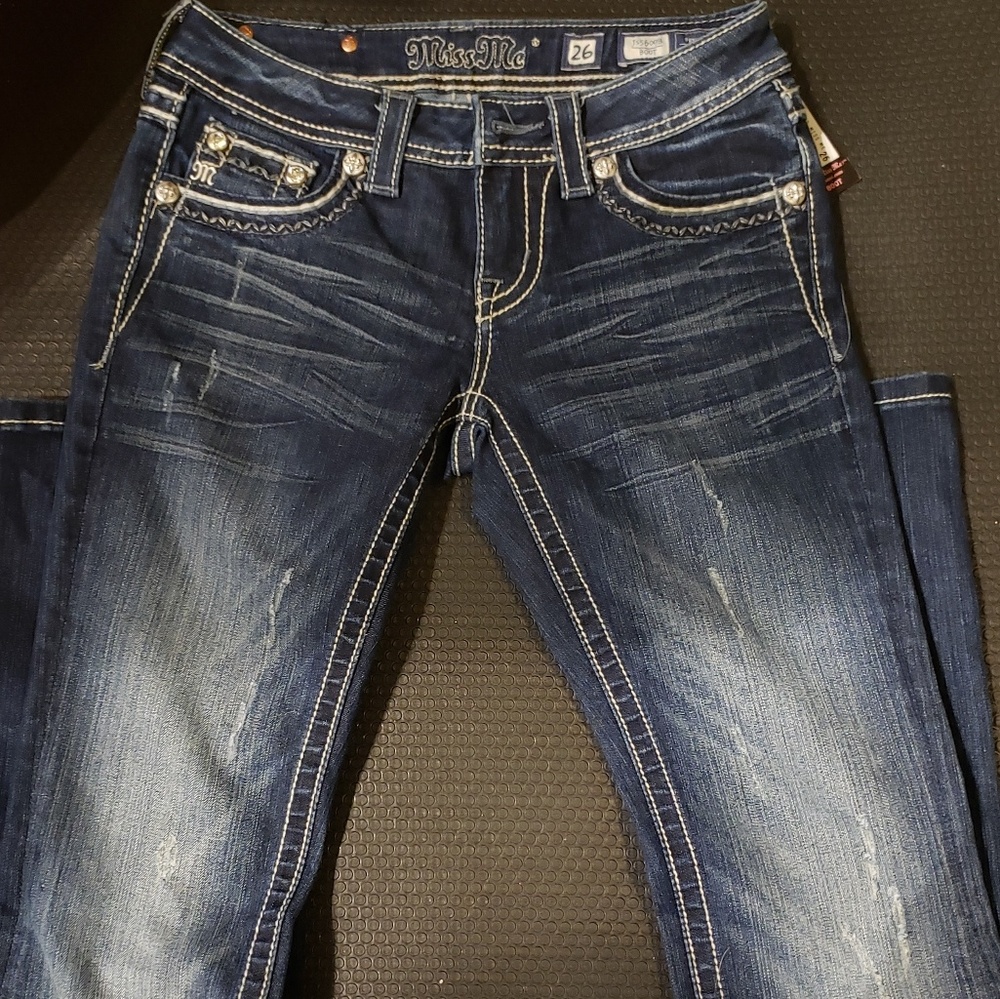 NWT Miss Me Size 26 Boot Cut Jeans